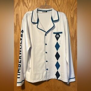 Timberwolves Geometric Pajama Top
